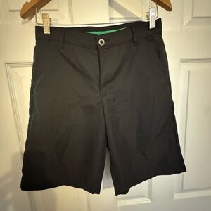 IZOD Golf Boys (Juniors) Black Performance Shorts Size 16 Regular